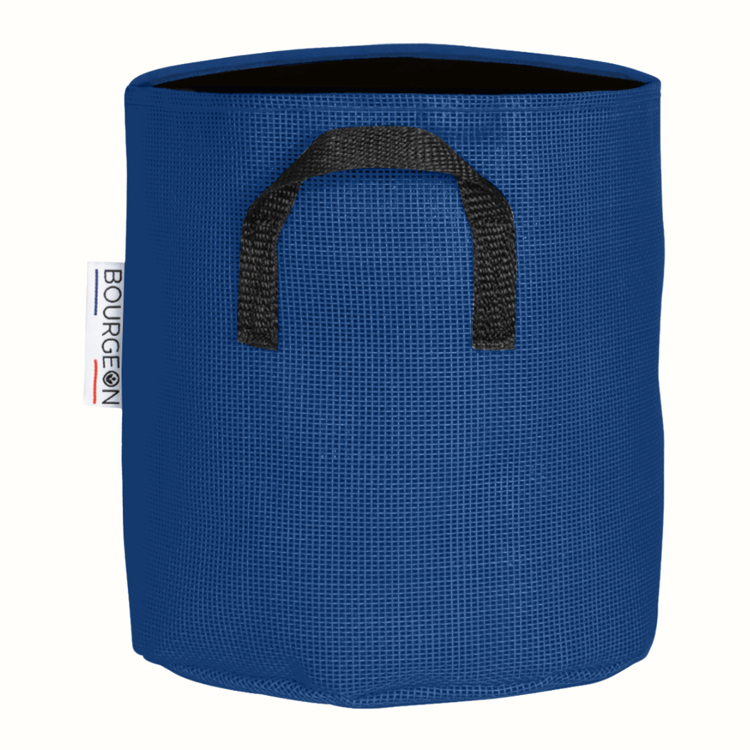 Bourgeon - Sac Pour Plantations Respirant 12 Cm Bleu - 2 Litres Avec Poignées