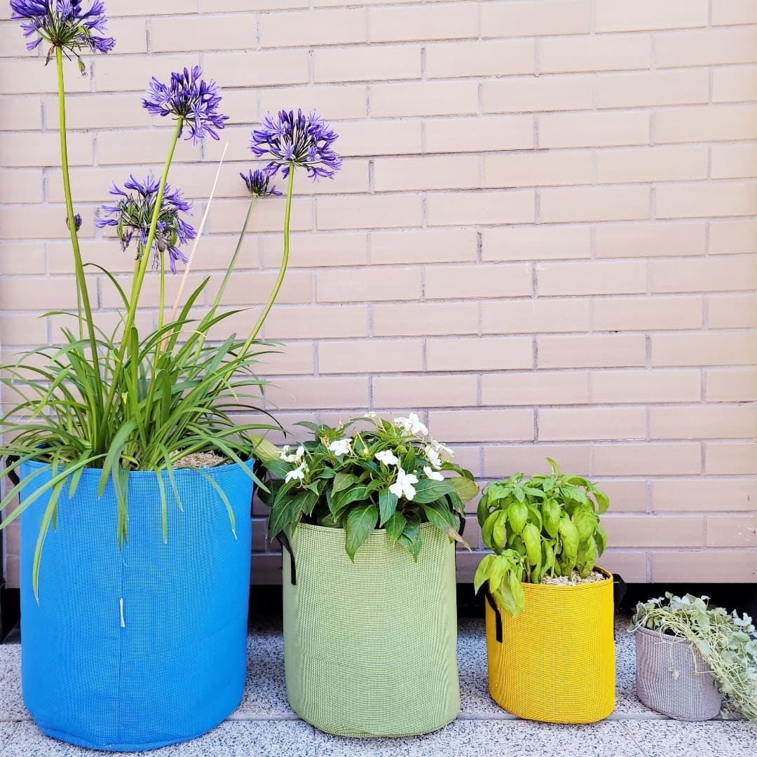 les tailles de pots et sacs de jardinage bourgeon